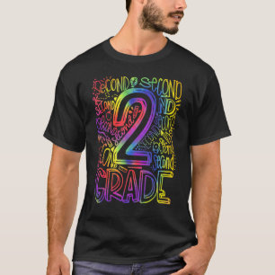 Back To School First Day Of School Typography Seco T-Shirt