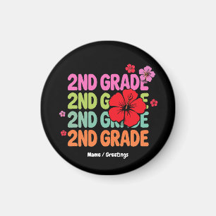 Back to School First Day of Second Grade Cute  Magnet