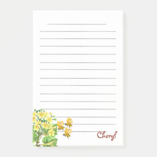 Back to School Floral Post-it Notes