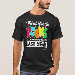 Back To School For Kids Amp Teacher 3rd Grade Rock T-Shirt