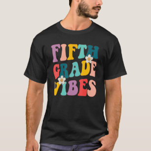 Back To School  For Teacher Students Fifth Grade V T-Shirt