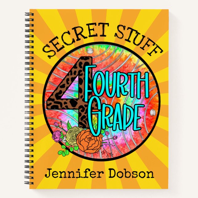 Back to school fourth grade notebook (Front)