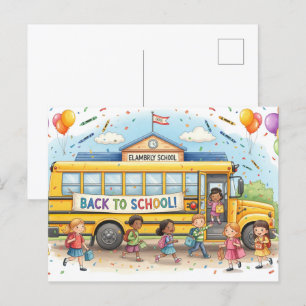 Back to School Friends Postcard
