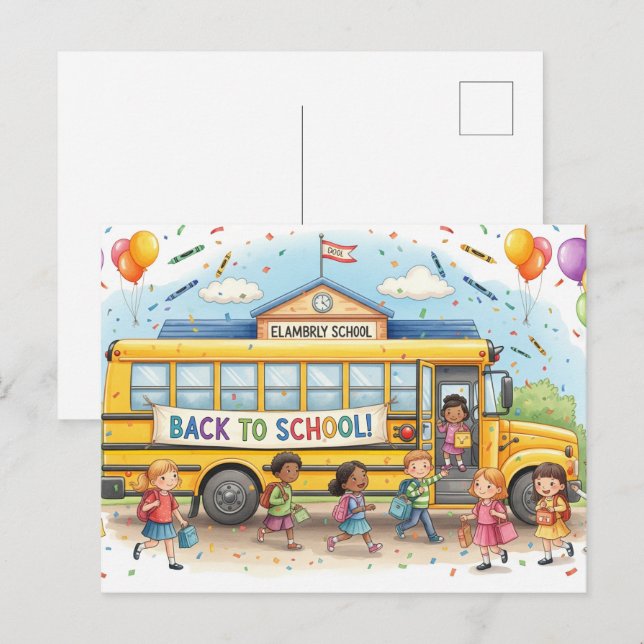 Back to School Friends Postcard (Front/Back)