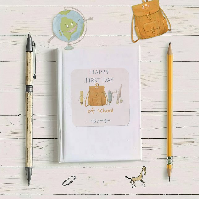 Back to School Friends Square Sticker (Creator Uploaded)