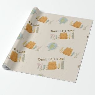 Back to School Friends  Wrapping Paper