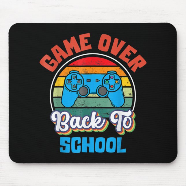 Back to School Fun Game Over Teacher Student Contr Mouse Pad (Front)