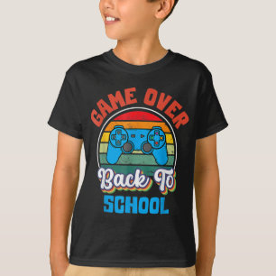 Back to School Fun Game Over Teacher Student Contr T-Shirt