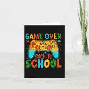 Back To School Fun Game Over Teacher Student Kid Card