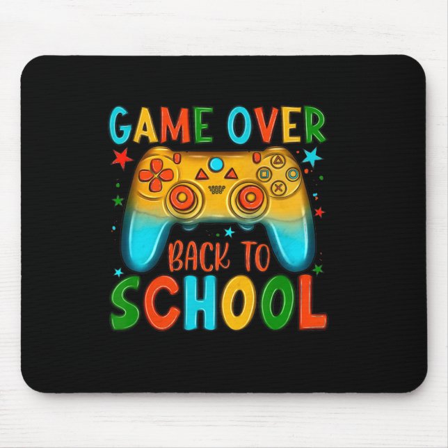 Back To School Fun Game Over Teacher Student Kid  Mouse Pad (Front)