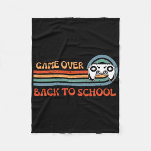 Back To School Fun Game Over Teacher Student Video Fleece Blanket