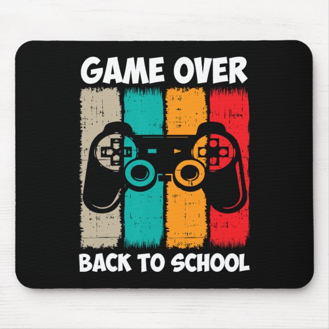 Back To School Fun Game Over Teacher Student Video Mouse Pad (Front)