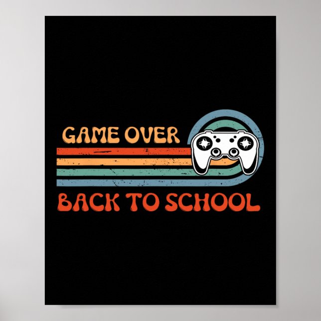 Back To School Fun Game Over Teacher Student Video Poster (Front)