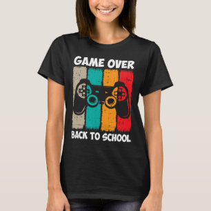 Back To School Fun Game Over Teacher Student Video T-Shirt