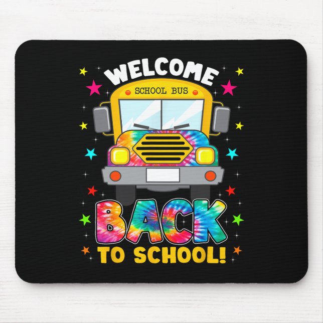 Back To School Fun Outfit School Bus Driver  Mouse Pad (Front)