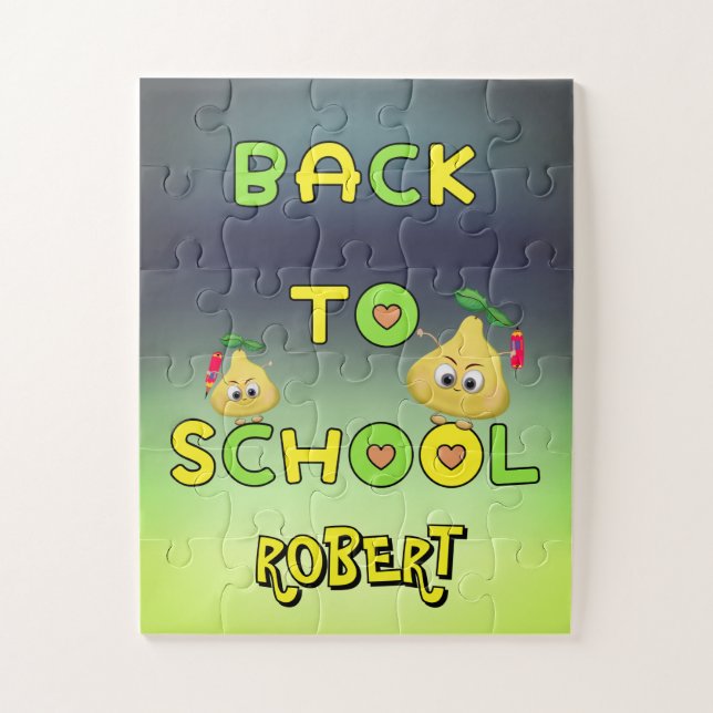 Back to school fun puzzle (Vertical)