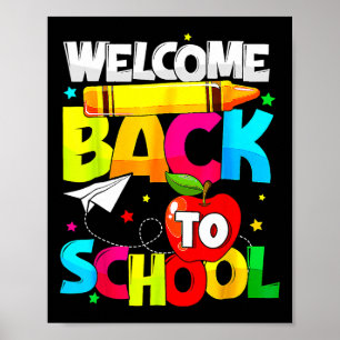 Back To School Fun Student Teacher Love Kid  Poster
