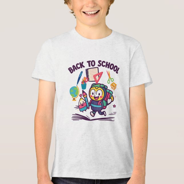 Back to School Fun Tri-Blend Shirt (Front)