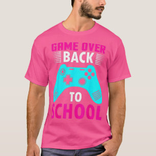 Back to School Funny Game Over Teacher Student Con T-Shirt