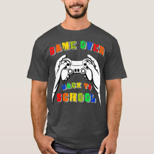 Back to School Funny Game Over Teacher Student Con T-Shirt