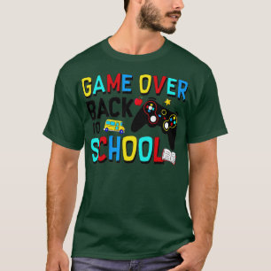 Back To School Funny Game Over Teacher Student Con T-Shirt