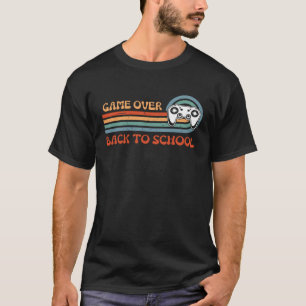 Back to School Funny Game Over Teacher Student Vid T-Shirt