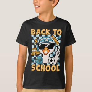 Back To School Funny Silly Goose First Day Of Scho T-Shirt