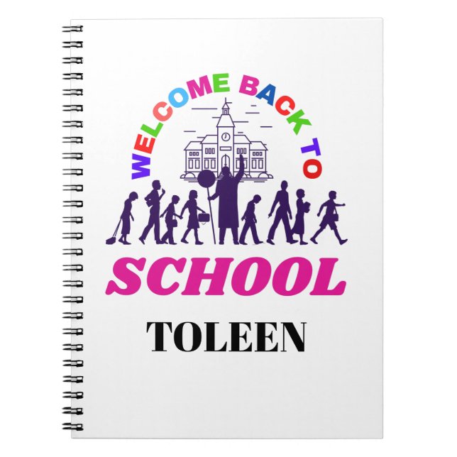 Back To School Funny Teacher Personalised    Notebook (Front)
