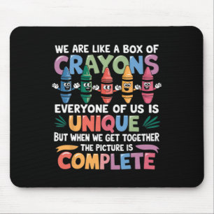 Back To School Funny Teacher We Are Like A Box Of Mouse Pad