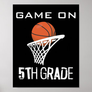 Back To School Game On 5th Grade Fun Basketball Ki Poster