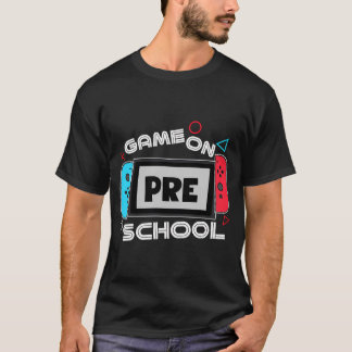 Back To School Game On Preschool Grade Funny Gamer T-Shirt