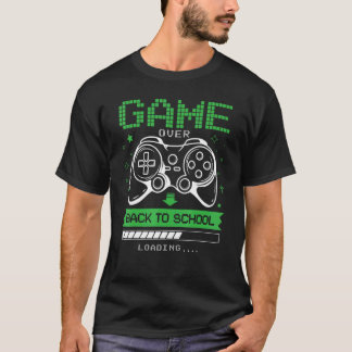 Back To School Game Over Teacher Student Controll T-Shirt