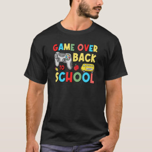 Back To School Game Over Teacher Student Controll T-Shirt