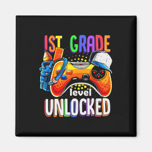 Back To School Gamepad 1st First Grade Level Unloc Magnet