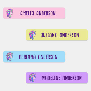 Back to School Girls Cute Magical Unicorn Name