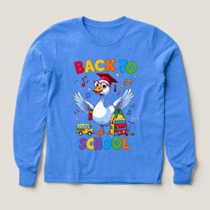 Back to School Goose – Colourful Fun T-Shirt Desig