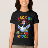 Back to School Goose – Colourful Fun T-Shirt Desig