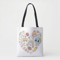 Back to School Groovy Colourful Heart