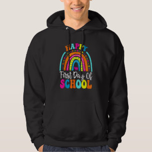 Back To School  Happy First Day Of School For Teac Hoodie
