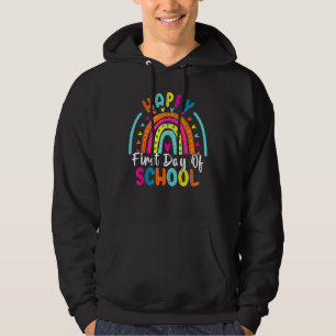 Back To School  Happy First Day Of School For Teac Hoodie