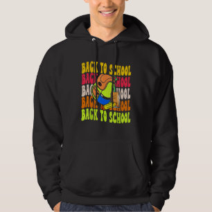 Back To School Happy First Day Of School Groovy Te Hoodie