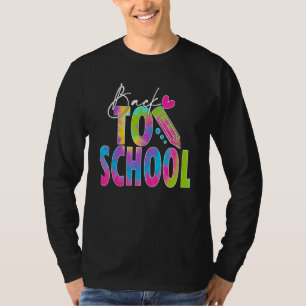 Back To School Happy First Day Of School Tie dye T T-Shirt