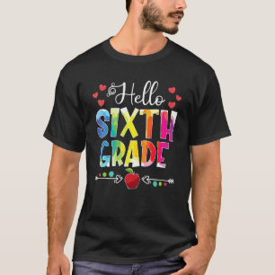 Back To School Hello 6th Grade Girls Boys Teacher T-Shirt