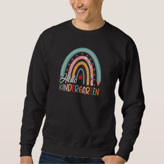 Back to School Hello Kindergarten 1st Day of Schoo Sweatshirt