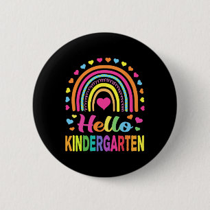 Back to School Hello Kindergarten Squad Teachers W 6 Cm Round Badge