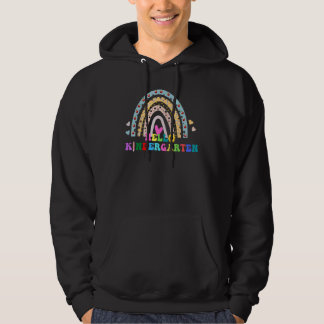 Back to School Hello Kindergarten Squad Teachers W Hoodie
