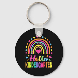 Back to School Hello Kindergarten Squad Teachers W Key Ring
