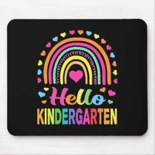 Back to School Hello Kindergarten Squad Teachers W Mouse Pad