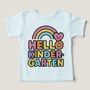 Back to School Hello Kindergarten Teacher Kids