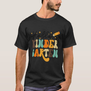 Back To School Hello Kindergarten Teacher Student  T-Shirt